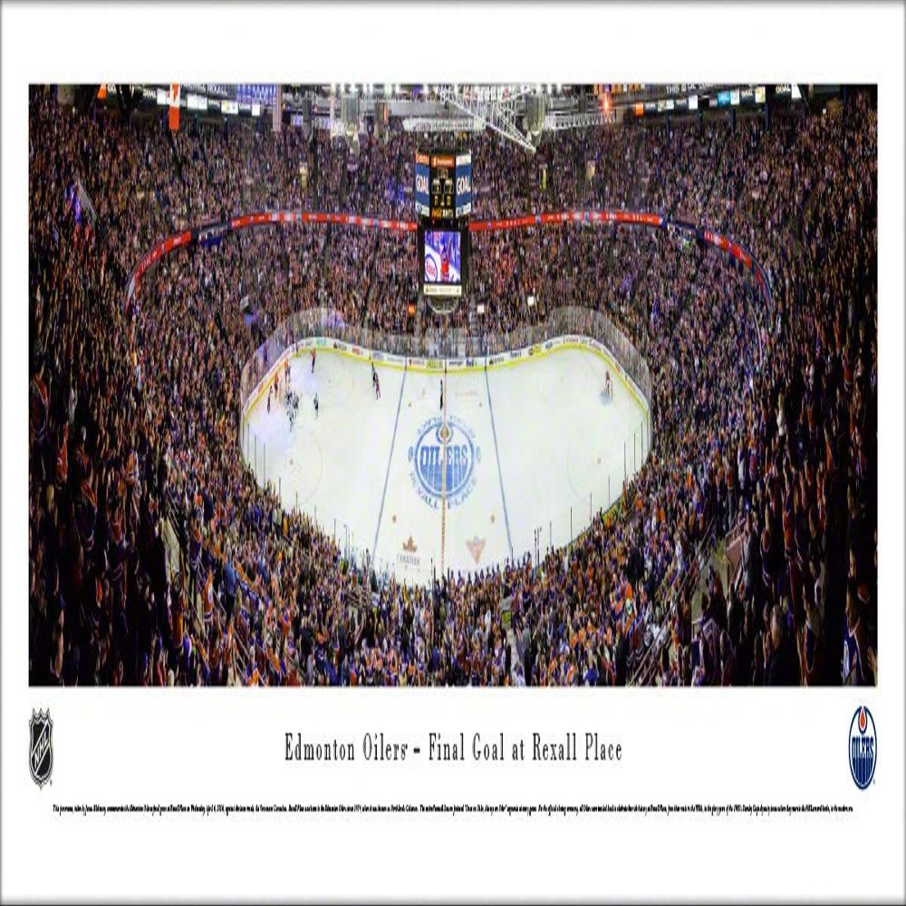 Blakeway Worldwide Panoramas, Inc. Edmonton Oilers, Final Game at Rexall Place - 40.x13.5-inch Panoramic Poster