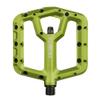 XPEDO Trident Flat Pedals | 6061 Forged Aluminum Body, Cromoly Spindle, Ultra-Thin 10mm Profile, 48 Grub Pins, 350g Pair  Ideal for MTB, Downhill, Dirt Jumping | Green view 1