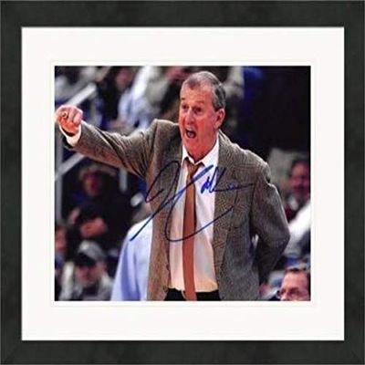 Autograph Warehouse 528543 8 x 10 in. Jim Calhoun Autographed Matted & Framed Photo - Connecticut Huskies, NCAA Champions No.36