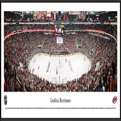 Carolina Hurricanes - 40.25x13.75-inch Panoramic Standard Framed Picture