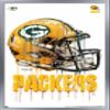 Trends International NFL Green Bay Packers - Drip Helmet 20 Wall Poster, 22.375" x 34", Silver Framed Version view 1