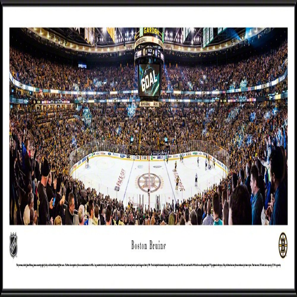 Boston Bruins - 40.25x13.75-inch Panoramic Standard Framed Picture