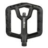 XPEDO Trident Flat Pedals | 6061 Forged Aluminum Body, Cromoly Spindle, Ultra-Thin 10mm Profile, 48 Grub Pins, 350g Pair  Ideal for MTB, Downhill, Dirt Jumping | Black view 1