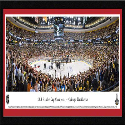 2013 Stanley Cup Champions - Chicago Blackhawks - 42x15.5-inch Panoramic Select Framed Picture