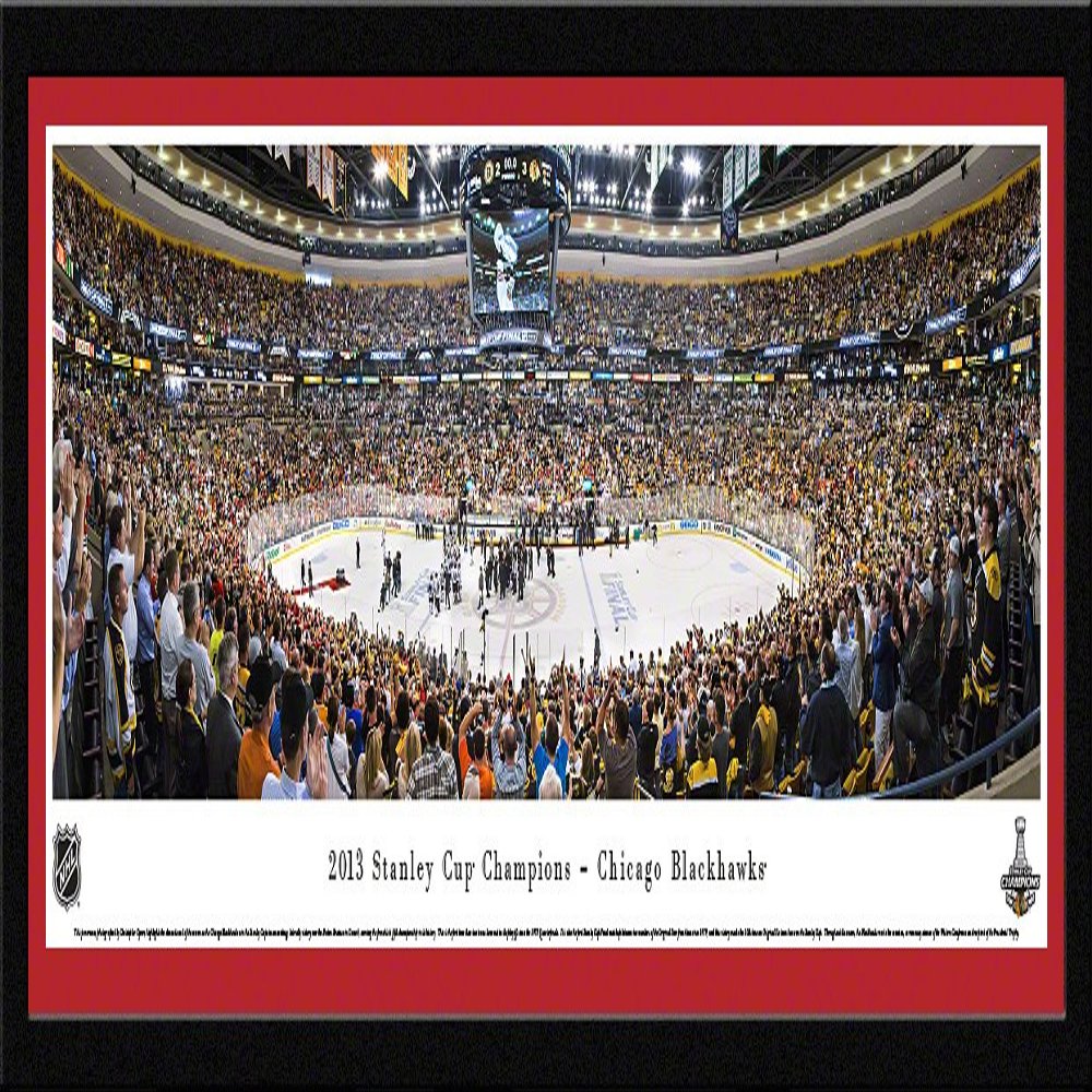 2013 Stanley Cup Champions - Chicago Blackhawks - 42x15.5-inch Panoramic Select Framed Picture