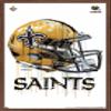 Trends International NFL New Orleans Saints - Drip Helmet 20 Wall Poster, 22.375" x 34", Mahogany Framed Version view 1
