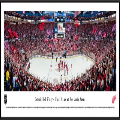 Detroit Red Wings, Final Game at The Joe - 40.25x13.75-inch Panoramic Standard Framed Picture