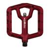 XPEDO Trident Flat Pedals | 6061 Forged Aluminum Body, Cromoly Spindle, Ultra-Thin 10mm Profile, 48 Grub Pins, 350g Pair  Ideal for MTB, Downhill, Dirt Jumping | Red view 1