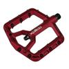 XPEDO Trident Flat Pedals | 6061 Forged Aluminum Body, Cromoly Spindle, Ultra-Thin 10mm Profile, 48 Grub Pins, 350g Pair  Ideal for MTB, Downhill, Dirt Jumping | Red view 2