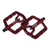 XPEDO Trident Flat Pedals | 6061 Forged Aluminum Body, Cromoly Spindle, Ultra-Thin 10mm Profile, 48 Grub Pins, 350g Pair  Ideal for MTB, Downhill, Dirt Jumping | Red view 3