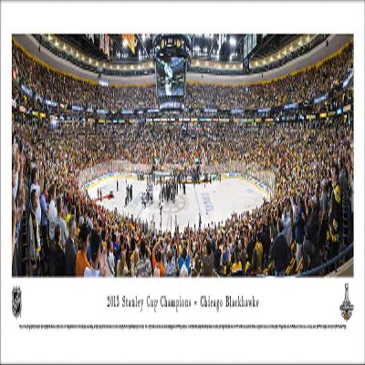 Blakeway Worldwide Panoramas, Inc. 2013 Stanley Cup Champions - Chicago Blackhawks - 40.x13.5-inch Panoramic Poster