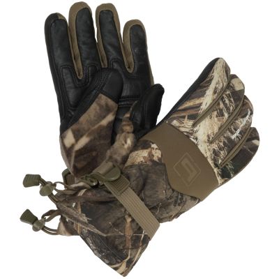 Banded Men's Calefaction Elite Gloves | Waterproof Breathable Insulated Hunting Gloves w/Leather Palm & Secure Wrist Cinch, MAX5, XX-Large