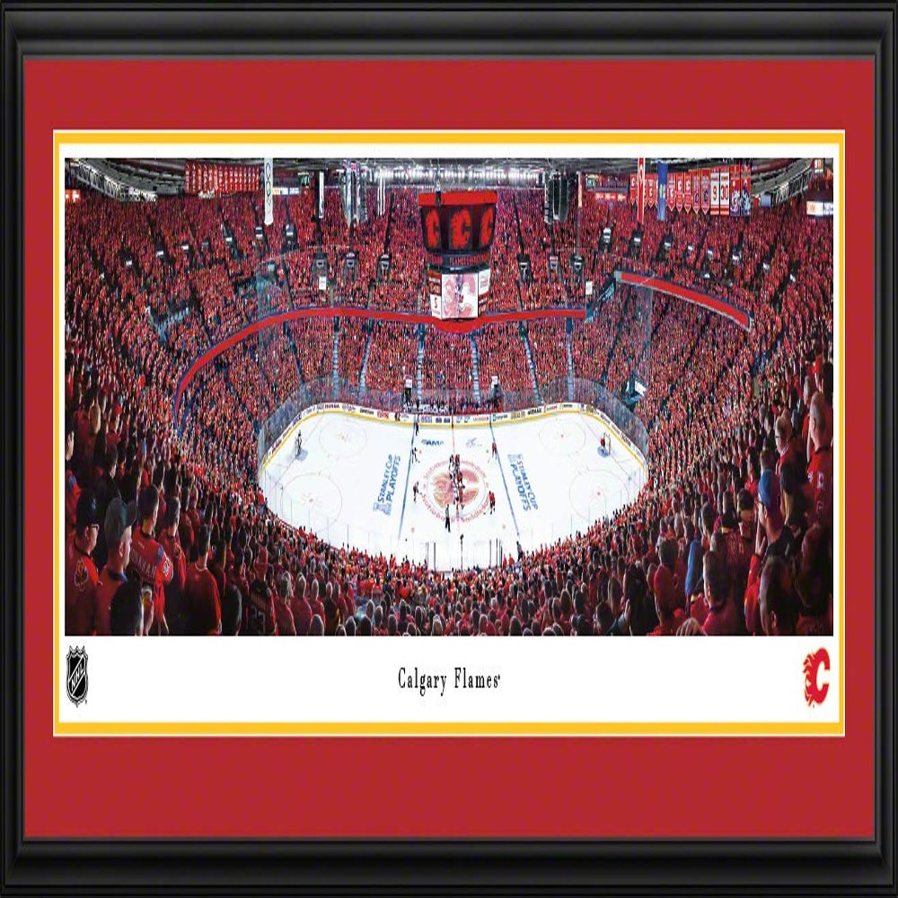 Calgary Flames - 44X18-inch Panoramic Deluxe Framed Picture