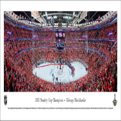 Blakeway Worldwide Panoramas, Inc. 2015 Stanley Cup Champions - Chicago Blackhawks - 40.x13.5-inch Panoramic Poster