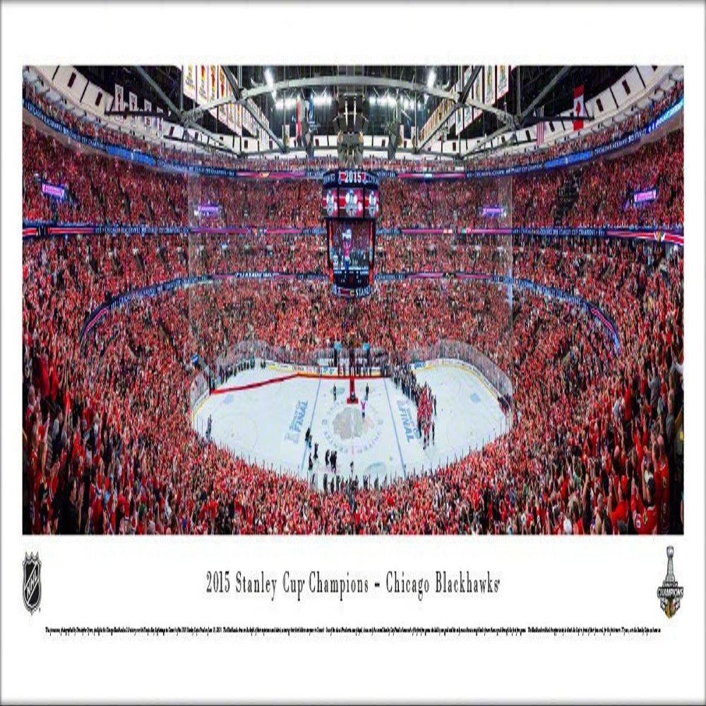 Blakeway Worldwide Panoramas, Inc. 2015 Stanley Cup Champions - Chicago Blackhawks - 40.x13.5-inch Panoramic Poster