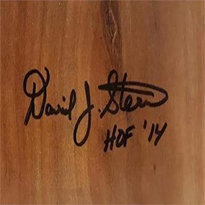 Autograph Warehouse 560397 5 x 7 in. David Stern Autographed Floor Board Generic - NBA Commissioner Inscribed HOF 14