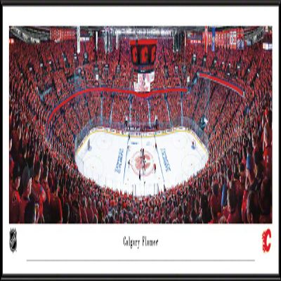 Calgary Flames - 40.25x13.75-inch Panoramic Standard Framed Picture