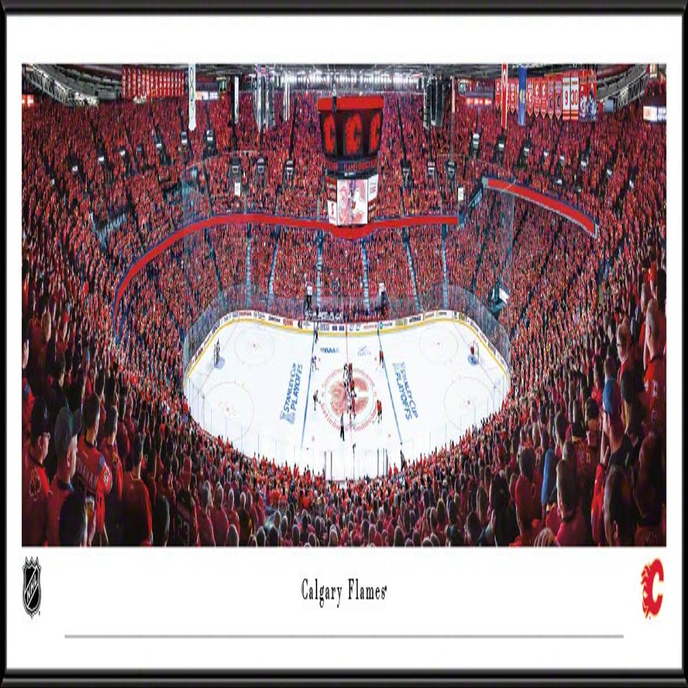 Calgary Flames - 40.25x13.75-inch Panoramic Standard Framed Picture