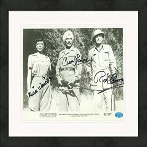 Autograph Warehouse 517210 8 x 10 in. Marie Windsor, Rod Cameron & Cesar Romero Autographed Matted & Framed Photo - The Jungle No.1