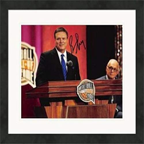 Autograph Warehouse 559772 8 x 10 in. Bill Self Autographed Matted & Framed Photo - Kansas Jayhawks, National Champions, Coach No.12