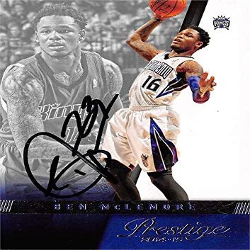 Autograph Warehouse 527744 Ben McLemore Autographed Basketball Card - Sacramento Kings 2014 Panini Prestige No.6