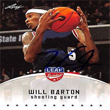 Autograph Warehouse 527702 Will Barton Autographed Basketball Card - Denver Nuggets 2012 Leaf Rookie No.WB1