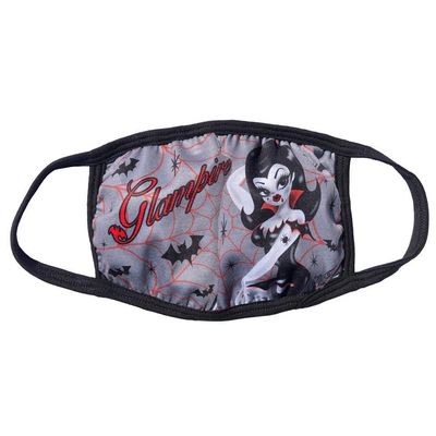 kreepsville 666 Fashion Face Mask Costume Vanity Covering (Glampire) Black