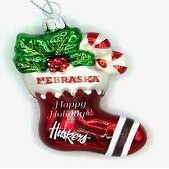 Boelter Brands Nebraska Cornhuskers Glitter Stocking Ornament