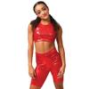 Alexandra Collection Kids Sequin Mesh Sweetheart Bra Red view 1