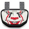 Battle Sports Novelty Football Back Plate  Hard Shell Lower Back Protector with Contoured Foam for High-Impact Protection - Youth, Clown White/Red view 1