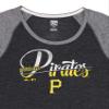 MLB Youth Girls Pittsburgh Pirates Old Fashionished Vintage Raglan Tee, Large view 2
