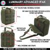 Luminary Advanced IFAK Stocked MOLLE Rip-Away Trauma Hemorrhage Control First Aid Kit with Headrest Mount Quick Release Panel Emergency Pack (Olive Drab) view 2