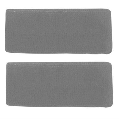 TOP HEADWEAR Terry Cotton Headband (2-Pack) - Light Grey