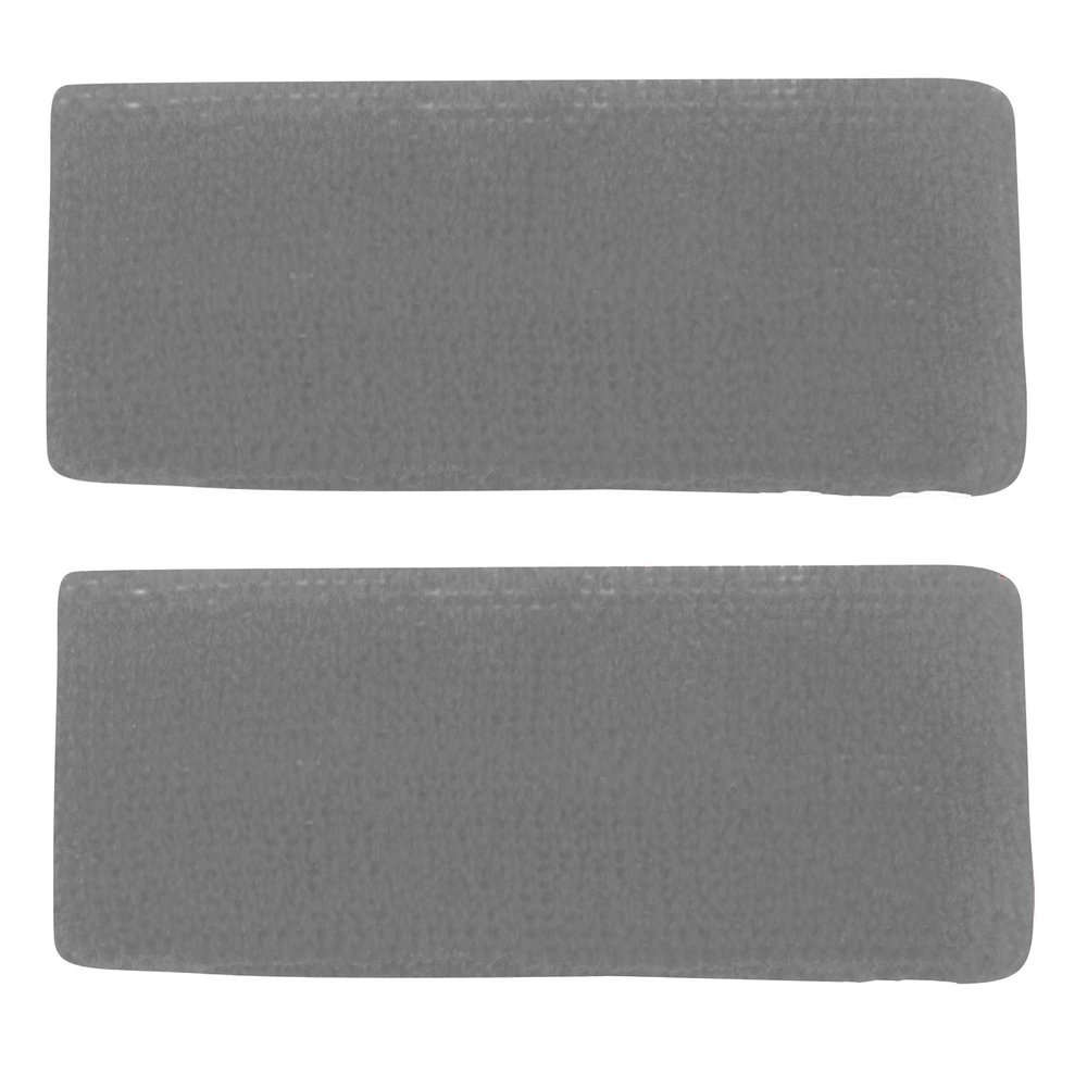TOP HEADWEAR Terry Cotton Headband (2-Pack) - Light Grey