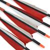 MILAEM 12 Pack 30 inch Carbon Arrow Shaft Spine 500 Carbon Practice Hunting Arrow Fletched 5 Inch Turkey Feather with Removable Tips (Arrow and broadheads) view 3
