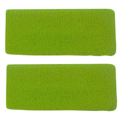 Top Headwear Terry Cotton Headband (2-Pack) - Lime Green