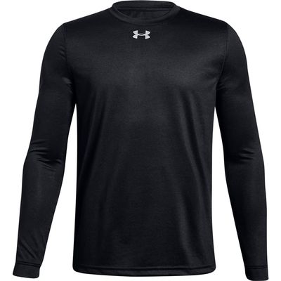 Under Armour Locker Tee Long-sleeve T-shirt, Black (001)/ Metallic Silver, Youth X-Large