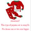Christmas Llama Ugly Little Boys Girls Long Sleeve Pajamas Cotton Red Xmas Jammies Toddler Size 3T view 3