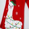Christmas Llama Ugly Little Boys Girls Long Sleeve Pajamas Cotton Red Xmas Jammies Toddler Size 3T view 4