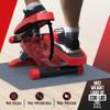 Nordic Lifting Mini Stepper & Stair Climber  Red  Compact Fitness Stepper w/Resistance Bands, LCD Monitor, 330LB Weight Limit  Home Leg & Thigh Workout Machine view 2