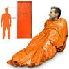 2 Pcs Outdoor Emergency Sleeping Bag Thermal Survival Camping Travel Bags Waterproof Winter Autumn Picnic Pad Anti-Cold view 3