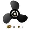 Captain Aluminum Outboard Propeller Fit Tohatsu Engines 25-30HP 10 Tooth Spline RH (9.6x13) view 2