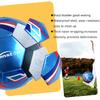 Senston Soccer Ball with Pump Size 5 - Durable Waterproof Football for Indoor/Outdoor Training, Includes Hand Pump & Needle view 3