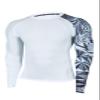 HUGE SPORTS Wildling Series UV Protection Quick Dry Compression Rash Guard(White Tiger,3XL) view 1
