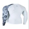 HUGE SPORTS Wildling Series UV Protection Quick Dry Compression Rash Guard(White Tiger,3XL) view 2