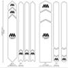 Complete Bike Frame Protection System - 25 Pieces Clear Honeycomb PVC, Universal Fit, Impact-Resistant, Easy Install view 3