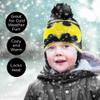 DC Comics Boys Winter Accessory Hat And Mittens Set, Batman Toddler Beanie For Ages 2-4, Black/Yellow view 2
