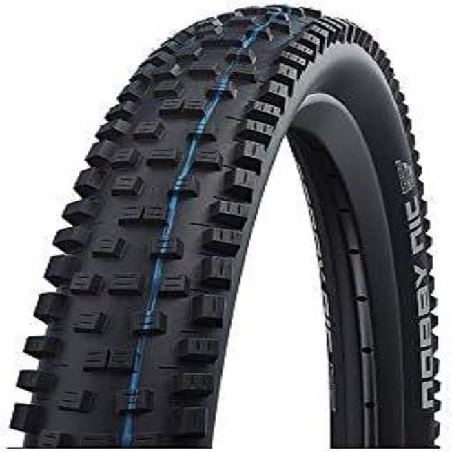 SCHWALBE - Nobby Nic All MTB, Touring and Enduro Tubeless Folding Bike Tire | 27.5 x 2.25 | Evolution Line, Addix SpeedGrip, Super Ground | Black