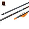 Pointdo 100% Carbon Arrow Practice Hunting Arrows with Removable Tips for Compound & Recurve Bow(Pack of 12) (Orange White) view 3