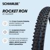 Schwalbe - Rocket Ron Cross and XC Race Tubeless Folding Bike Tire | 29 x 2.25 | Evolution Line, Snakeskin, Addix SpeedGrip | Black view 2